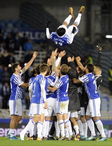 20/12/17  PARTIDO PRIMERA DIVISION 
REAL SOCIEDAD - SEVILLA 
MANTEO CARLOS VELA DESPEDIDA