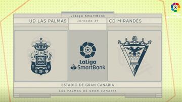 Resumen y gol del Las Palmas vs. Mirandés de LaLiga SmartBank