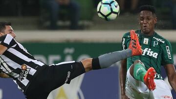 Yerry Mina, jugador de Palmeiras