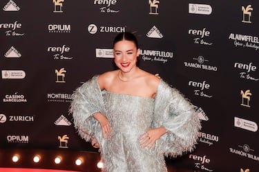 Posando en la alfombra roja en los Premios Ondas 2023.