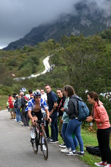 Evenepoel se escapó durante la etapa.