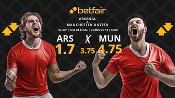 Arsenal FC vs. Manchester United FC: horario, dónde ver, pronósticos y cuadro