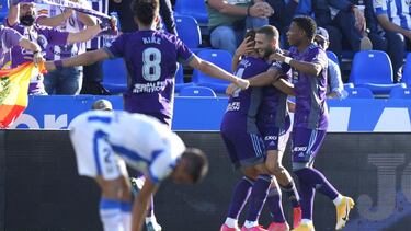 17/10/21 PARTIDO PRIMERA DIVISION LEGANES VALLADOLID 0-2 GOL WEINSMANN ALEGRIA