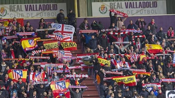 La afici&oacute;n del Atl&eacute;tico la pasada temporada en Zorrilla. 