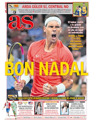 Rafa Nadal a través de las portadas de As