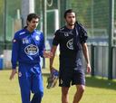 Abel Aguilar retoma el trabajo con el grupo tras dos semanas