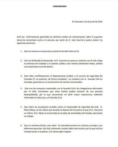Quique Pina se defiende del presunto amaño de partidos