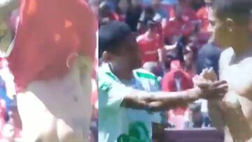 La polémica acción de Guerrero con un rival por su camiseta