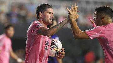 Atención a la otra toma del primer gol de Rodrigo De Paul con Inter Miami
