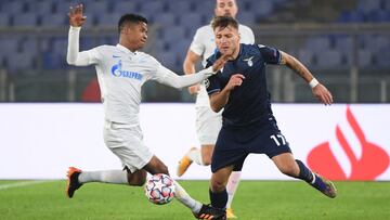 Barrios y Zenit pierden con Lazio y quedan sin opciones en UCL