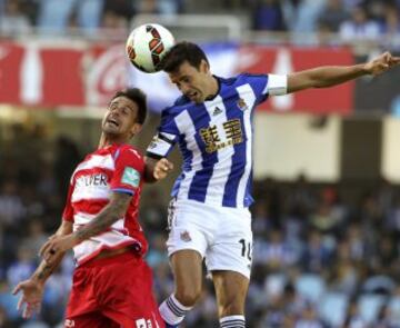 Real Sociedad-Granada.
Xabi Prieto y Javi Márquez.