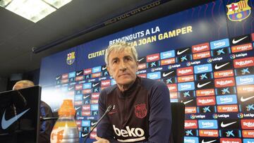 24/01/20 RUEDA DE PRENSA DE QUIQUE SETIEN ENTRENADOR DEL BARCELONA
