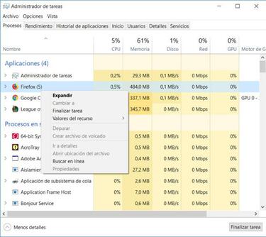 Cómo cerrar una app que no responde en Windows 10