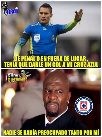 Los memes celebran al Cruz Azul y acaban con Monterrey