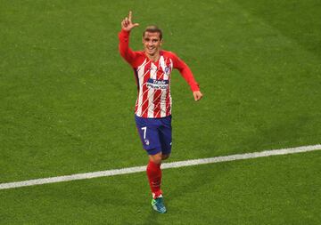 0-1. Antoine Griezmann celebró el primer gol.