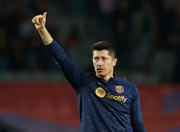 Barcelona's Robert Lewandowski 