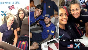 El Barcelona Femenino viaj&oacute; a Portland en clase turista y el masculino en clase business.