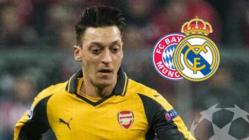 Mesut Özil, en el partido contra el Bayern en el Allianz Arena.