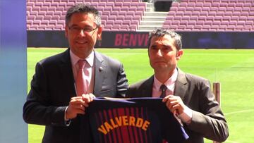 El Barcelona presenta a Valverde como nuevo entrenador