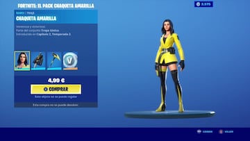 Un vistazo al skin Chaqueta Amarilla