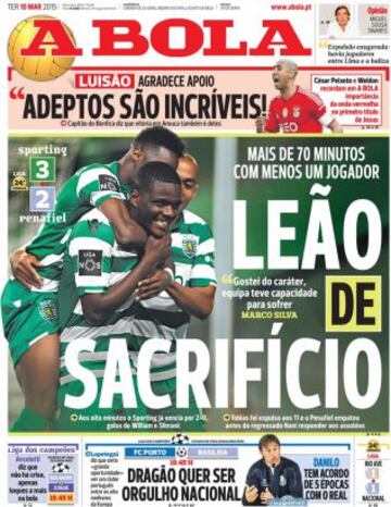 Portadas de la prensa deportiva