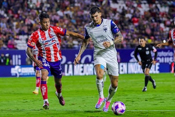  Brandon Vazquez of Monterrey  during the 11th round match between Atletico San Luis and Monterrey as part of the Liga BBVA MX, Torneo Apertura 2024 at Alfonso Lastras Stadium on October 05, 2024 in San Luis Potosi, Mexico.