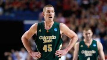 Colton Iverson, durante su etapa como jugador de Colorado State en la NCAA.