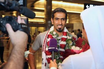 Bein Sports entrevista a Saadon, jugador de Qatar, tras las clasificaci&oacute;n al Mundial.