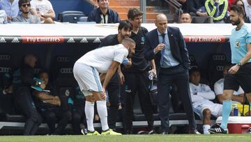 Benzema se lesion&oacute; ante el Levante.