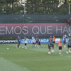 El primer entrenamiento de España en Krasnodar
