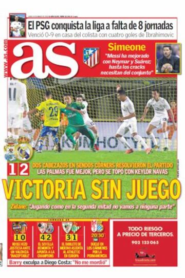 Portadas de la prensa mundial