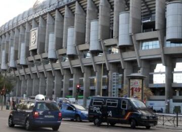 Alrededores del estadio Santiago Bernabéu.