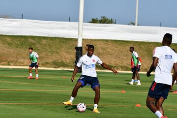 Los jugadores de la Liga BetPlay tuvieron su último entrenamiento con la Selección Colombia en la Sede Deportiva de la FCF en Barranquilla.