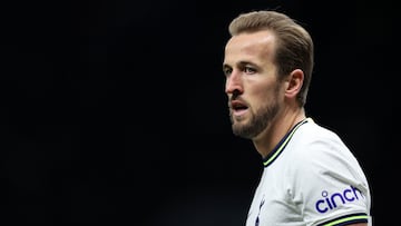Harry Kane, jugador del Tottenham, durante un partido.