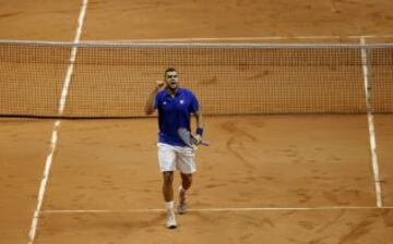 Jo-Wilfried Tsonga cayó por 6-1, 3-6, 6-3 y 6-2 ante Wawrinka en el inicio de la final.