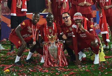 Sadio Mane, Naby Keita y Origi.