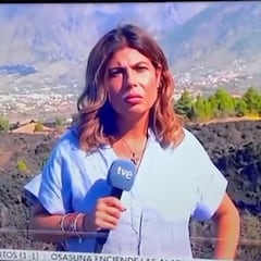 Reporter reacts after La Palma earth tremor caught live on air