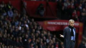 Jos&eacute; Mourinho, en Old Trafford.