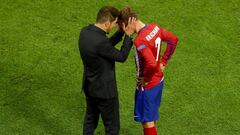 Griezmann revela qué le dijo Simeone tras la final de Milán