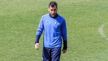 Alberto Perea en el entrenamiento.