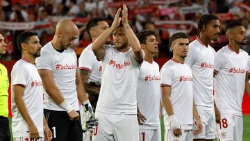 La plantilla del Sevilla.