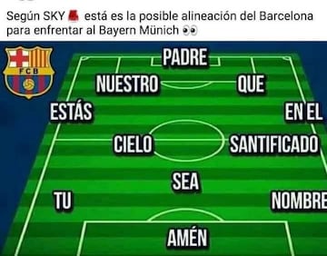 Los memes más divertidos del partido Barcelona-Bayern