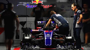 El Toro Rosso de Gasly, en Suzuka.