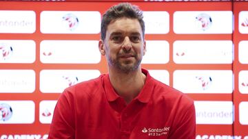 Pau Gasol, durante la presentación de su campus.