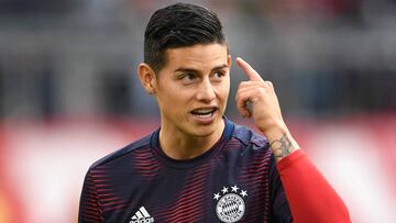 James Rodríguez, volante del Bayern Múnich
