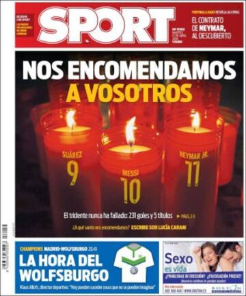 Portadas de la prensa mundial