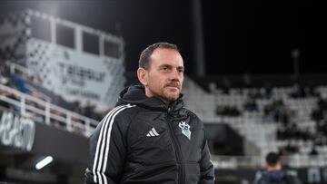 Alberto González durante el partido contra el Cartagena.