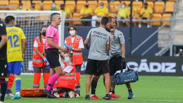 14/08/21 PARTIDO PRIMERA DIVISION
 CADIZ - LEVANTE 
 LESION SOLDADO