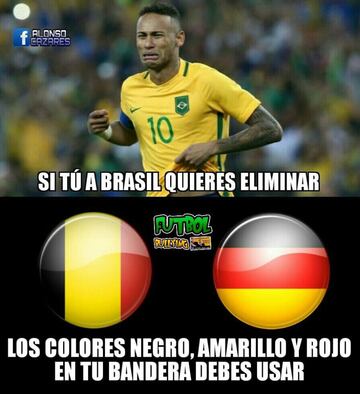 Los memes del triunfo de Bélgica contra Brasil en el Mundial 2018