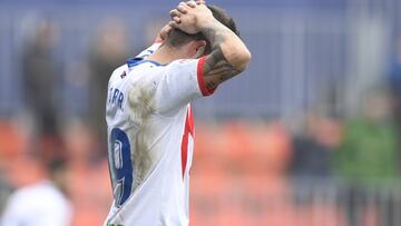 Aitor Ruibal durante un partido del Rayo Majadahonda.